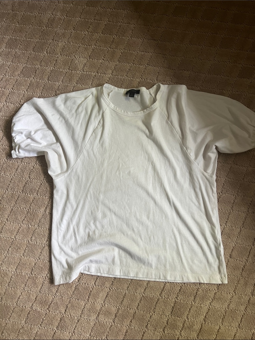 J. Crew White Short-Sleeve Crewneck Tee